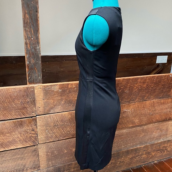 DVF Lambskin Leather and Spandex Sleeveless A-Line Dress w/ Sexy Goth Vibes - Picture 7 of 14